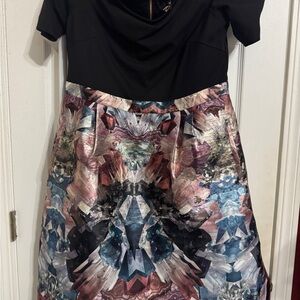 Ted Baker London Black and Multicolor Dress